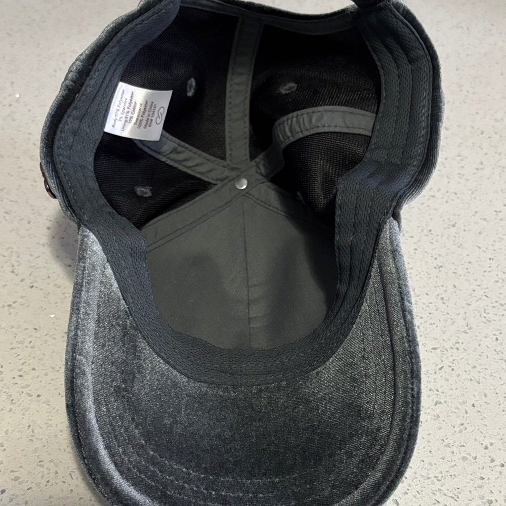 CALIA by Carrie Underwood Charcoal Velvet Baseball Hat - Picture 5 of 5